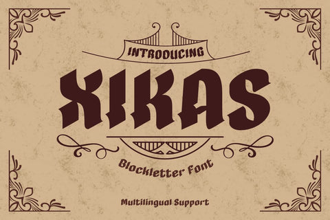 Xikas Font twinletter 