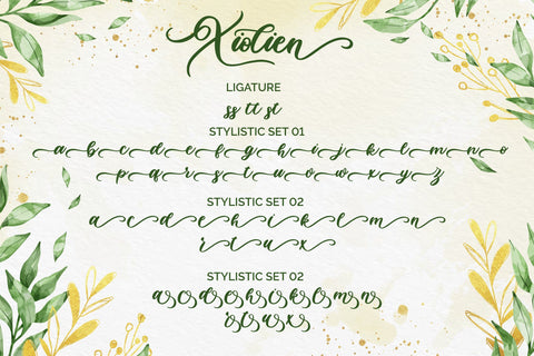 Xiolien Font Fallen Graphic Studio 
