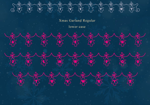 Xmas Garland Font BB Digital Arts 