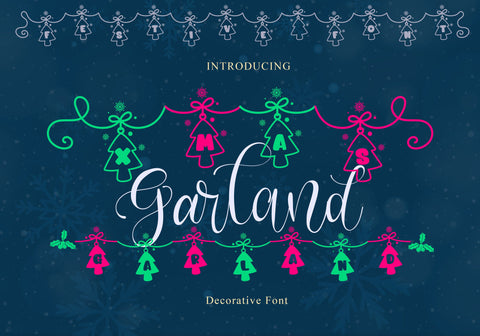 Xmas Garland Font BB Digital Arts 