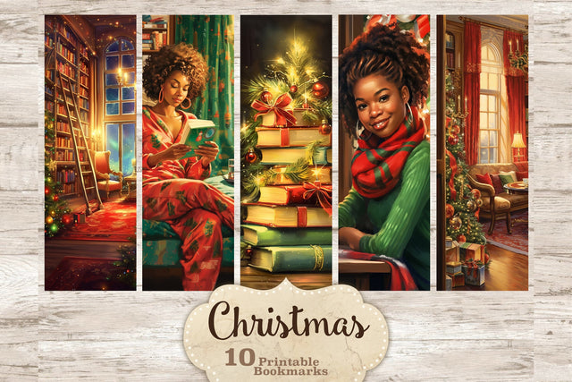 Xmas Printable Bookmarks | Bookmarks Paper Cut SVG GlamArtZhanna 