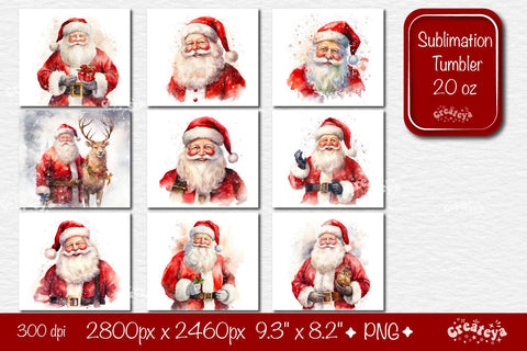 Xmas Tumbler Owl Tumbler wrap png 20 Oz Santa sublimation design Christmas Tumbler Bundle Sublimation Createya Design 