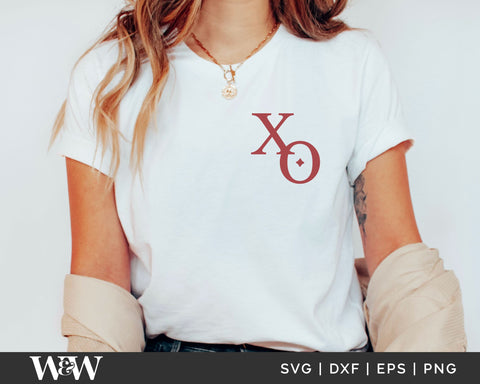 XO Monogram SVG | Boho Valentine SVG SVG Wood And Walt 