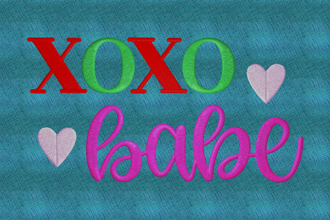 Xo Xo Babe christmas Embroidery/Applique DESIGNS embroidery-workshop 