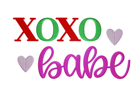 Xo Xo Babe christmas Embroidery/Applique DESIGNS embroidery-workshop 