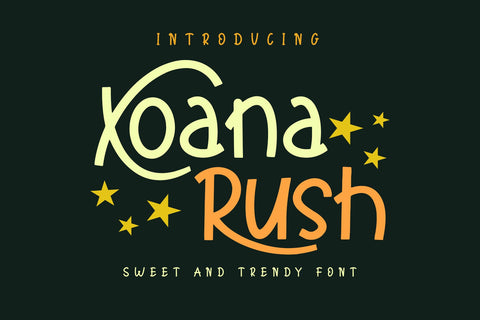 Xoana Rush Font Wildan Type 
