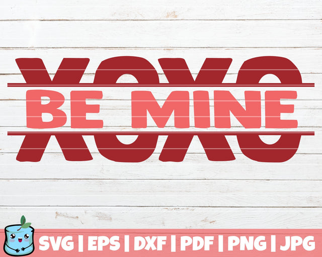 XOXO Be Mine SVG MintyMarshmallows 