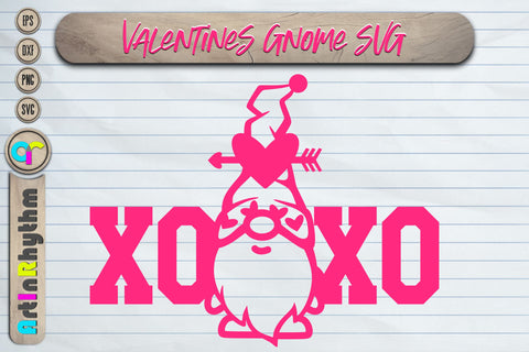 Xoxo, Happy Valentine's day svg, gnome svg SVG Artinrhythm shop 