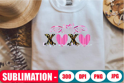 Xoxo Hugs and Kisses Sublimation Graphic SVG Blessedprint 