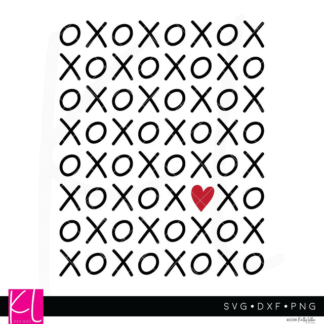 XOXO (Hugs and Kisses) SVG Kelly Lollar Designs 