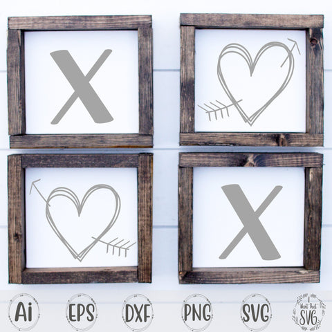 XOXO Hugs & Kisses Arrow SVG I Want That SVG 