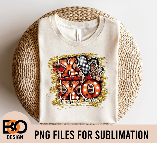 XOXO Hugs & Kisses Design PNG, Be My Valentine,Xo Xo PNG, Sublimation Designs Downloads Sublimation BOO-design 