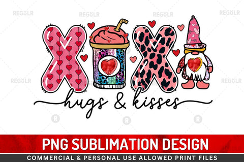Xoxo hugs & kisses SVG Sublimation Regulrcrative 