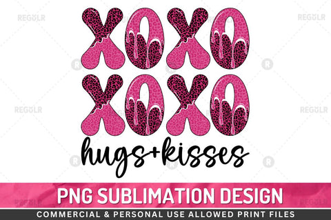XOXO hugs+kisses SVG Sublimation Regulrcrative 
