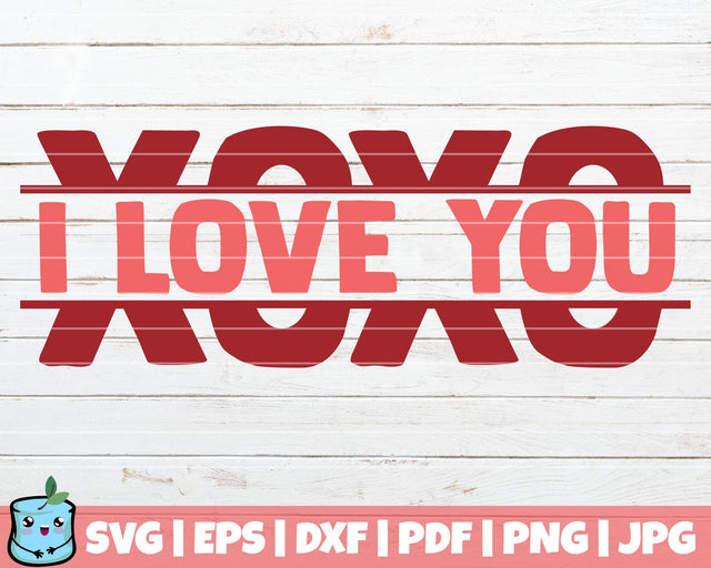 XOXO I Love You SVG MintyMarshmallows 