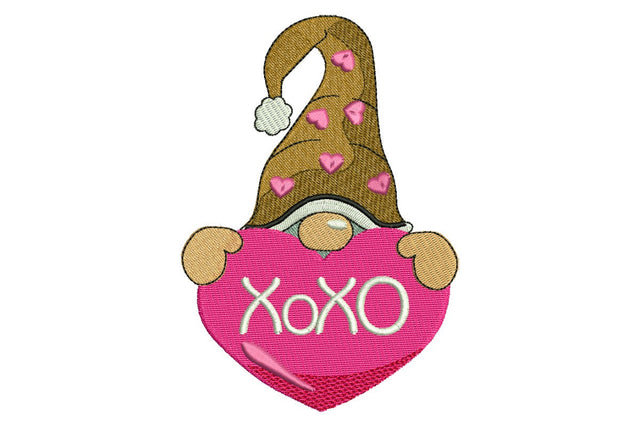 XoXo Love Gnome Embroidery Design Embroidery/Applique DESIGNS NextEmbroidery 