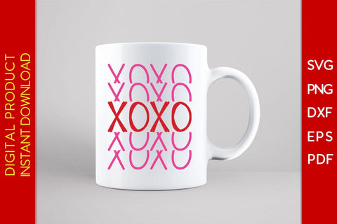 XOXO Sign Valentine's Day SVG PNG EPS Cut File SVG Creativedesigntee 
