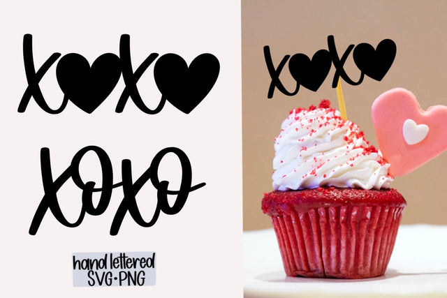 Xoxo SVG Bundle, Hand Lettered SVG SVG AnitaAlyiaLettering 