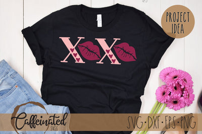 XOXO svg, Kiss Lips Svg SVG Caffeinated SVGs 