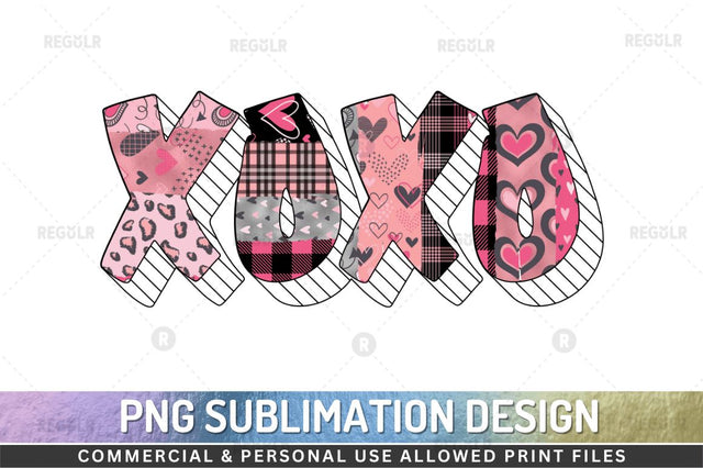 Xoxo SVG Sublimation Regulrcrative 