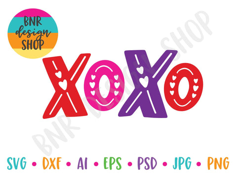 XOXO SVG SVG BNRDesignShop 