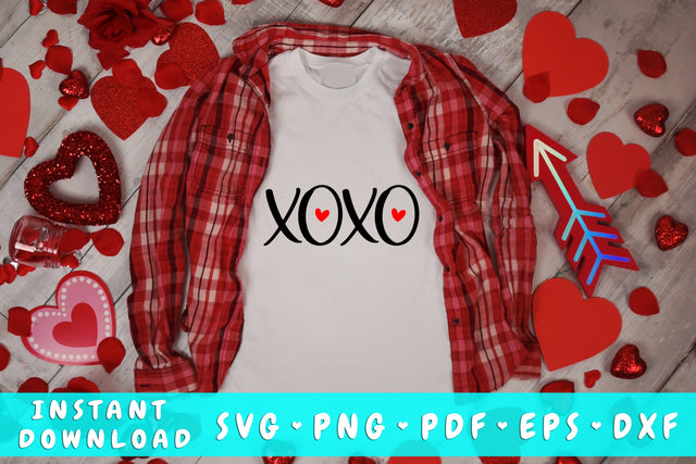 Xoxo SVG, Valentine's Day SVG SVG HappyDesignStudio 