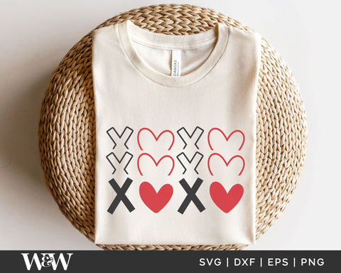 XOXO SVG | Valentine's Day SVG SVG Wood And Walt 