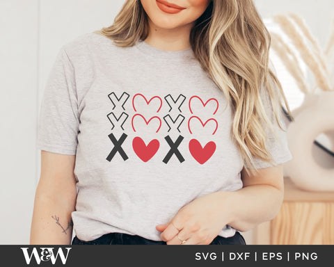 XOXO SVG | Valentine's Day SVG SVG Wood And Walt 