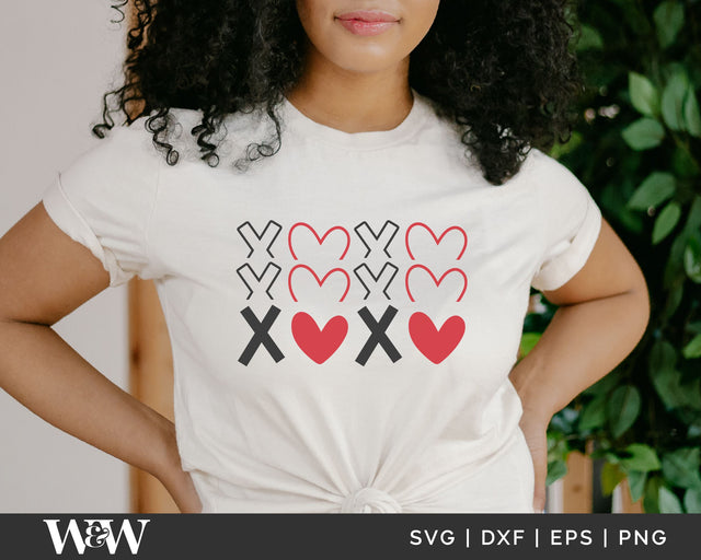 XOXO SVG | Valentine's Day SVG SVG Wood And Walt 