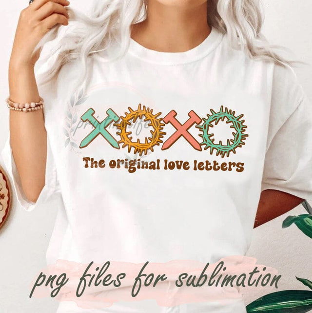 XOXO The Original Love Letters Design Png, Easter Jesus Png, Retro Christian Easter Png, Bible Verse Sublimation Png, Christian Valentine's Day Png, Instant Download Sublimation PrintingLife 