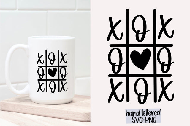 XoXo Tic Tac Toe SVG, Valentine's Day SVG SVG AnitaAlyiaLettering 