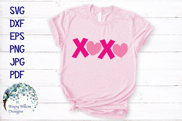 XOXO | Valentine SVG SVG Wispy Willow Designs 