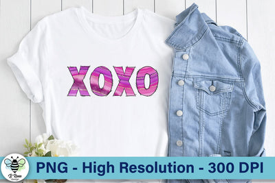 XOXO Valentine's Day PNG | Valentine's Day Sublimation Design Sublimation B Renee Design 