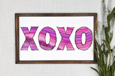 XOXO Valentine's Day PNG | Valentine's Day Sublimation Design Sublimation B Renee Design 