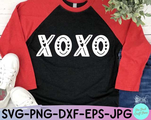 XOXO Valentines Day SVG - Valentine's Day Shirt Design SVG She Shed Craft Store 