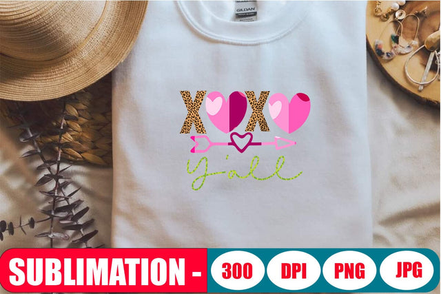 Xoxo Y'all Sublimation Graphic SVG Blessedprint 