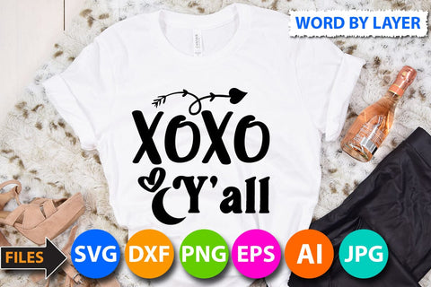 XoXo Y'all SVG Cut File SVG BlackCatsMedia 