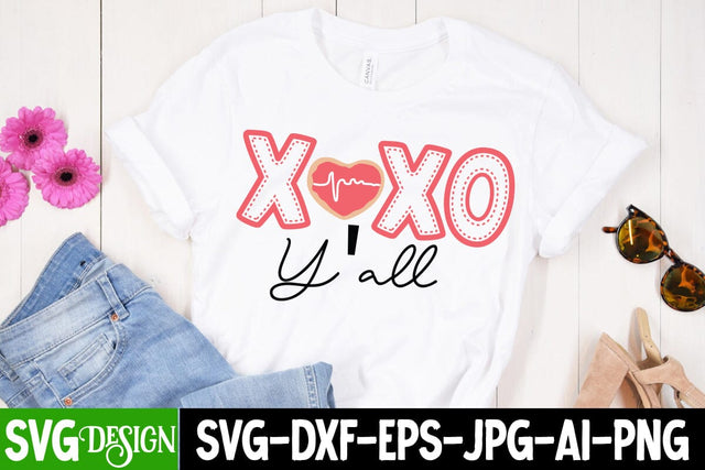 XOXO Y'all SVG Cut File SVG BlackCatsMedia 