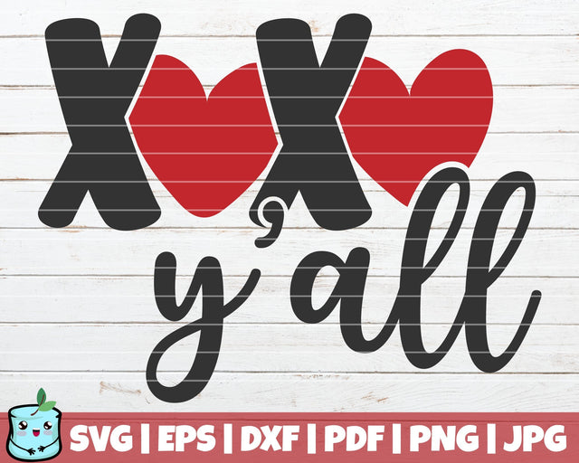 XoXo Yall SVG MintyMarshmallows 