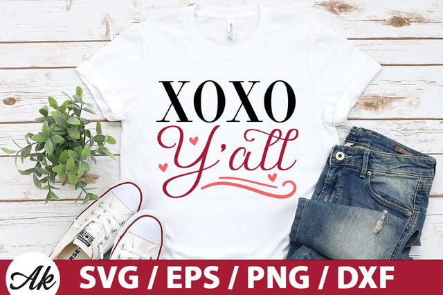 Xoxo y'all SVG SVG akazaddesign 
