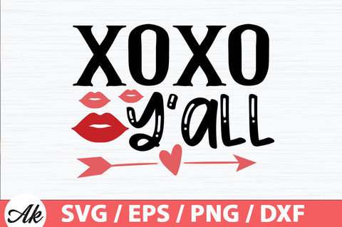Xoxo y'all SVG SVG akazaddesign 
