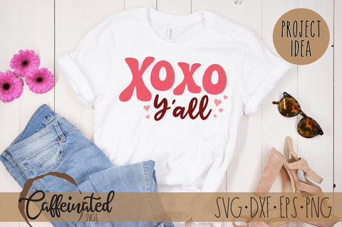 XOXO Y'all SVG SVG Caffeinated SVGs 