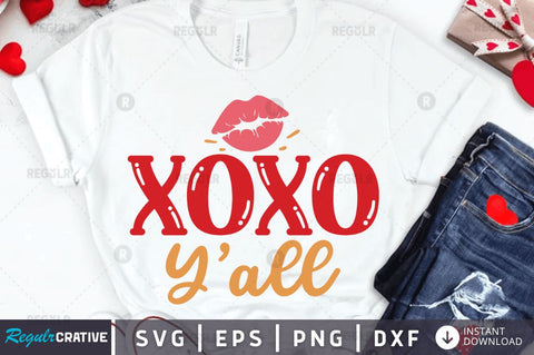 Xoxo y'all SVG SVG Regulrcrative 