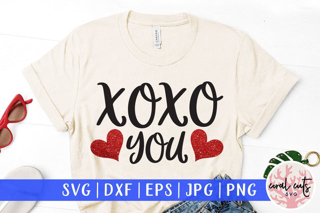 XOXO You – Love & Valentine SVG EPS DXF PNG SVG CoralCutsSVG 