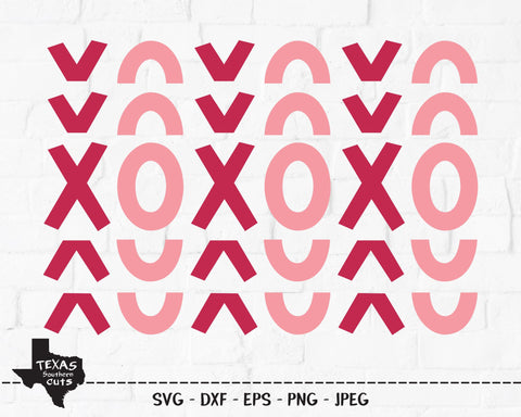 XoXoXo | Valentines SVG SVG Texas Southern Cuts 
