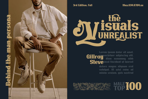 YAKSOM | Serif Classic Modernism Font twinletter 