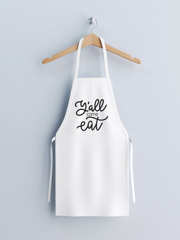 Y'All Come Eat Hand Lettered SVG Cut File SVG Cursive by Camille 