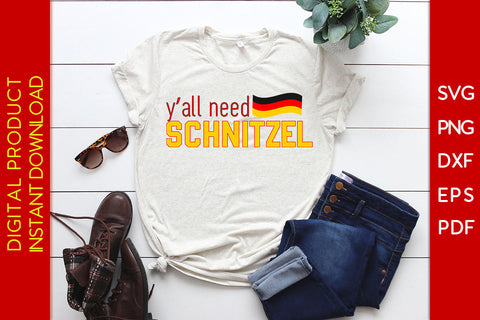 Y’all Need Schnitzel Oktoberfest SVG PNG PDF Cut File SVG Creativedesigntee 