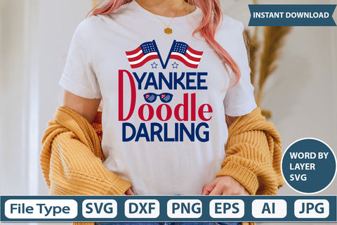 Yankee Doodle Darling Svg Cut File SVG DesignPlante 503 