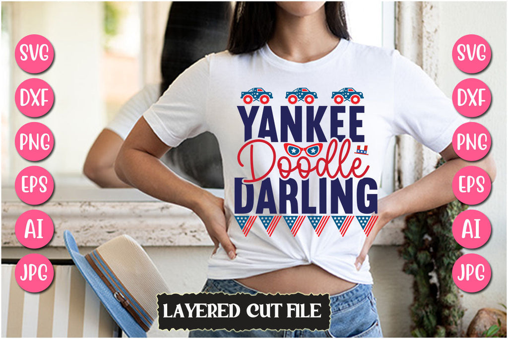 Yankee Doodle Darling Dog Shirt - White